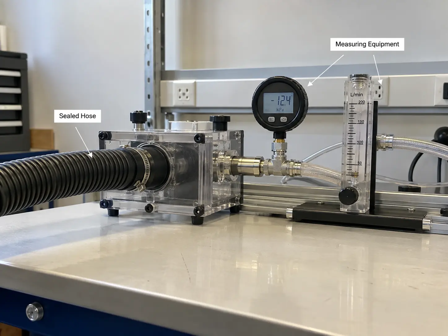 AHAM Testing to calculate vacuum cleaner Air watts