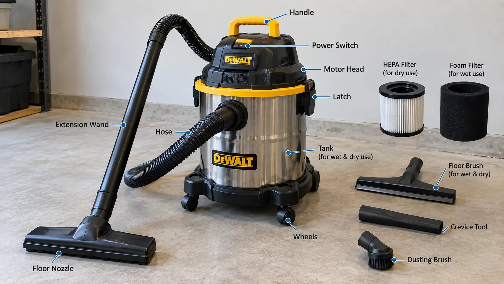 Wet and Dry Vacuum Cleaner