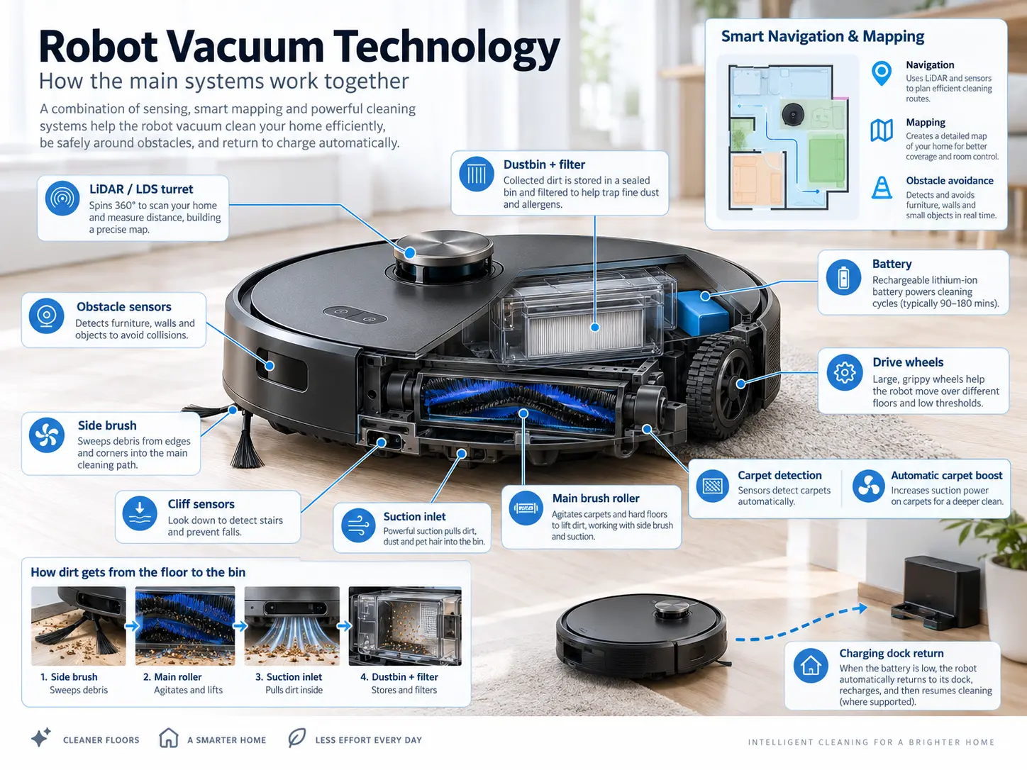 Robot Vacuum Technology Explained: How Do Robotic Vacuums Work?