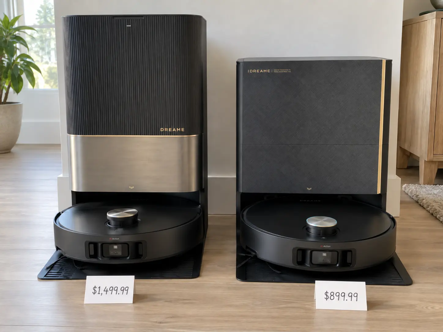 Compare Robot Vacuums Price: Dreame X60 Max Ultra vs. Dreame X50 Ultra Complete